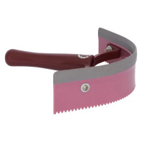 Cuchillo térmico de pvc curvo con goma Imperial Riding Rosa / burdeos / plata