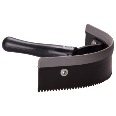 Cuchillo térmico de pvc curvo con goma Imperial Riding Negro