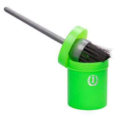 Cepillo para engrasar Imperial Riding Hoof con bote Neón verde