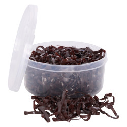 Elásticos de melena de silicona en caja Imperial Riding Castaño Marrón