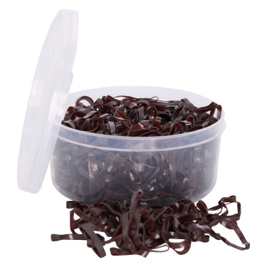 Elásticos de melena de silicona en caja Imperial Riding Castaño Marrón