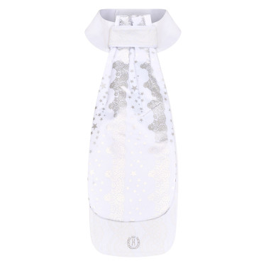Corbata de caza Imperial Riding Elite Stars Forever Blanco / plata