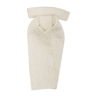 Corbata de caza con estampado Marfil barroco Blanco