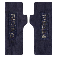 Guantes de niña de diamantes de montar imperiales Azul marino Guantes de niña de diamantes de montar imperiales Azul marino