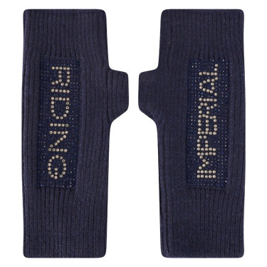 Guantes de niña de diamantes de montar imperiales Azul marino
