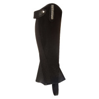 Mini Chaparreras Imperial Riding de Cuero Sintético Brillante Negro / negro