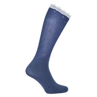 Calcetines de encaje con estrella de equitación imperial Azul marino