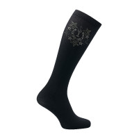 Calcetines deslumbrantes de equitación imperial Negro