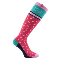 Calcetines de rompecabezas de equitación imperial Diva rosa Calcetines de rompecabezas de equitación imperial Diva rosa