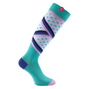 Imperial Riding Stars & Stripes Calcetines Verde Jade
