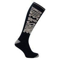 Calcetines con estrella rosa de montar imperial Azul marino