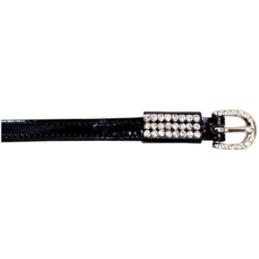 Correas para espuelas de cristal brillante de montar imperial Plata
