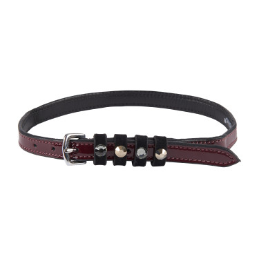 Correas de espuelas de cuero Imperial Riding Pardouz Burdeos barnizado