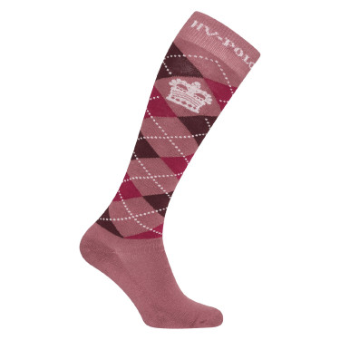 Calcetines tipo polo Argyle HV Malva