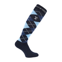 Calcetines tipo polo Argyle HV Marino / aire / marino mezclado Azul