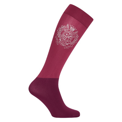 Calcetín de polo Favouritas Winter HV Burdeos