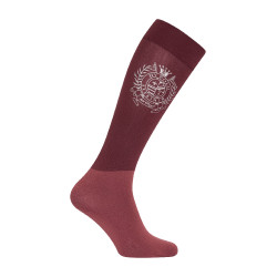 Calcetín de polo Favouritas Winter HV Baya oscura Rojo