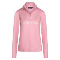 Top con media cremallera de Favorites Tech HV Polo Colorete Rosa