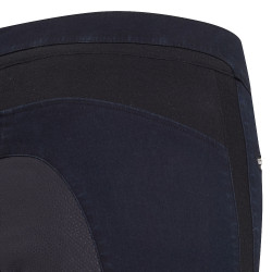 Pantalón de montar de mezclilla Euro-Star Onyx con agarre completo Denim azul oscuro