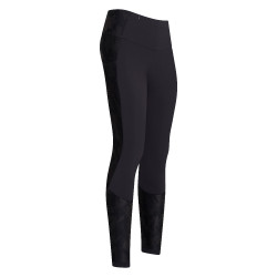 Leggings de equitación Euro-Star Breez FullGrip Negro / camuflaje