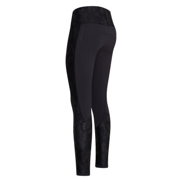 Leggings de equitación Euro-Star Breez FullGrip Negro / camuflaje