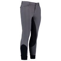 Pantalón de montar hombre Euro-Star Camillo FullGrip Titanio Gris
