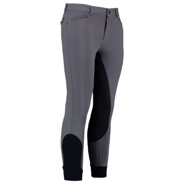 Pantalón de montar hombre Euro-Star Camillo FullGrip Titanio Gris