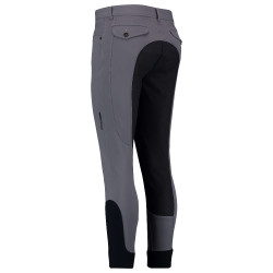 Pantalón de montar hombre Euro-Star Camillo FullGrip Titanio Gris