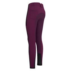 Pantalón de montar Euro-Star Slim Shape Full Grip Púrpura oscuro Violeta
