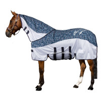 Protector de cuello contra moscas y lluvia Imperial Riding Super-dry Carly Bloom de la marina Azul
