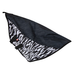 Protector de cuello contra moscas y lluvia Imperial Riding Super-dry Carly Cebra negra Negro