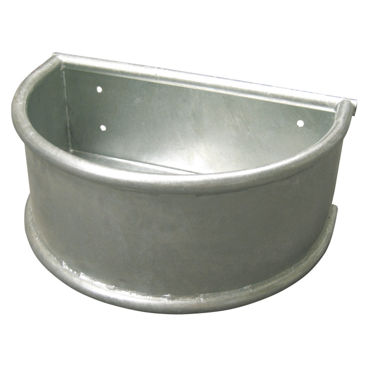 Comedero semi redonda galvanizado Kerbl