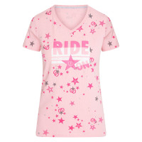 Montar a caballo imperial en camiseta Caramelo rosa
