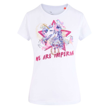 Camiseta divertida con diseño de unicornio feliz de Imperial Riding Camiseta divertida con diseño de unicornio feliz de Imperial Riding