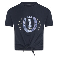 Chica estrella de equitación imperial superior Azul marino
