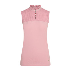 Polo sin mangas Imperial Riding Camee Rosa chic