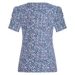 Camiseta Imperial Riding Strike Flower Pose Marina AOP Azul