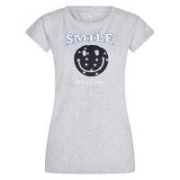 Camiseta Imperial Riding Smiley Stars Brezo gris