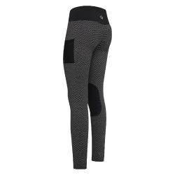 Legging de equitación Imperial Riding Diamond Bubble Kneegrip Negro Legging de equitación Imperial Riding Diamond Bubble Kneegrip Negro