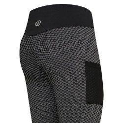 Legging de equitación Imperial Riding Diamond Bubble Kneegrip Negro Legging de equitación Imperial Riding Diamond Bubble Kneegrip Negro