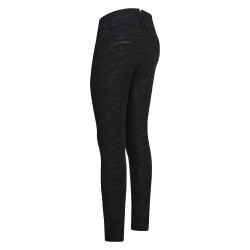 Pantalón de montar Imperial Riding El Capone cintura alta AOP FullGrip Cebra negra Negro