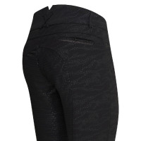 Pantalón de montar Imperial Riding El Capone cintura alta AOP FullGrip Cebra negra Negro