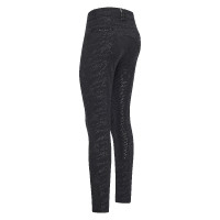 Pantalón de montar Imperial Riding El Capone AOP FullGrip Cebra negra Negro