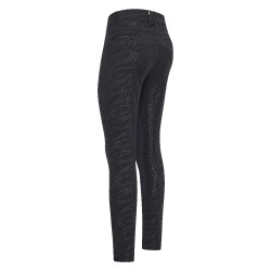 Pantalón de montar Imperial Riding El Capone AOP FullGrip Cebra negra Negro