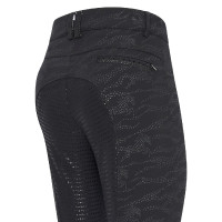 Pantalón de montar Imperial Riding El Capone AOP FullGrip Cebra negra Negro
