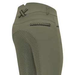 Pantalón de montar Imperial Riding El Capone cintura alta FullGrip Ejército Kaki