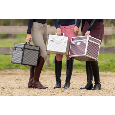 Caja de Aseo Imperial Riding Shiny Classic Gris oscuro
