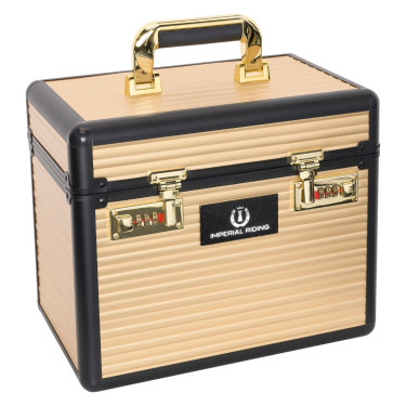 Caja de aseo Imperial Riding Shiny Classic pequeña Oro