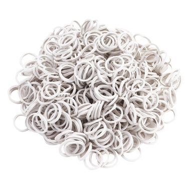 Gomas para trenzar Horze Blanco