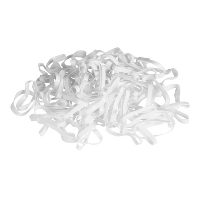 Gomas para trenzar en silícona Kerbl Blanco